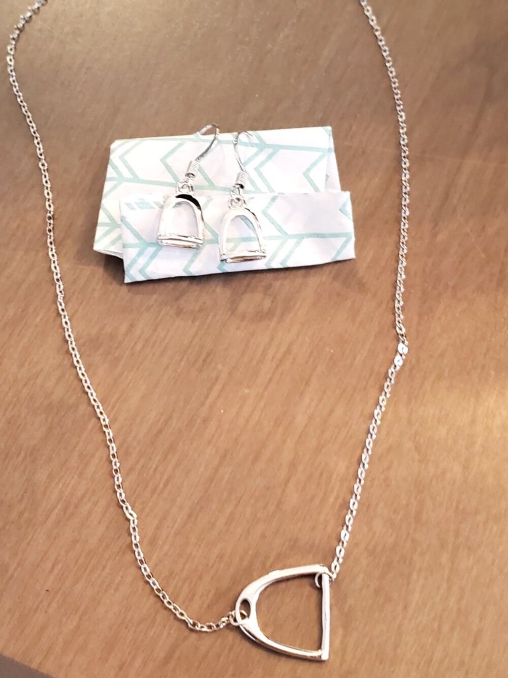 Equestrian Necklace and Earrings